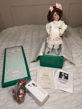Knowles The Little Girl with a Curl Porcelain Doll